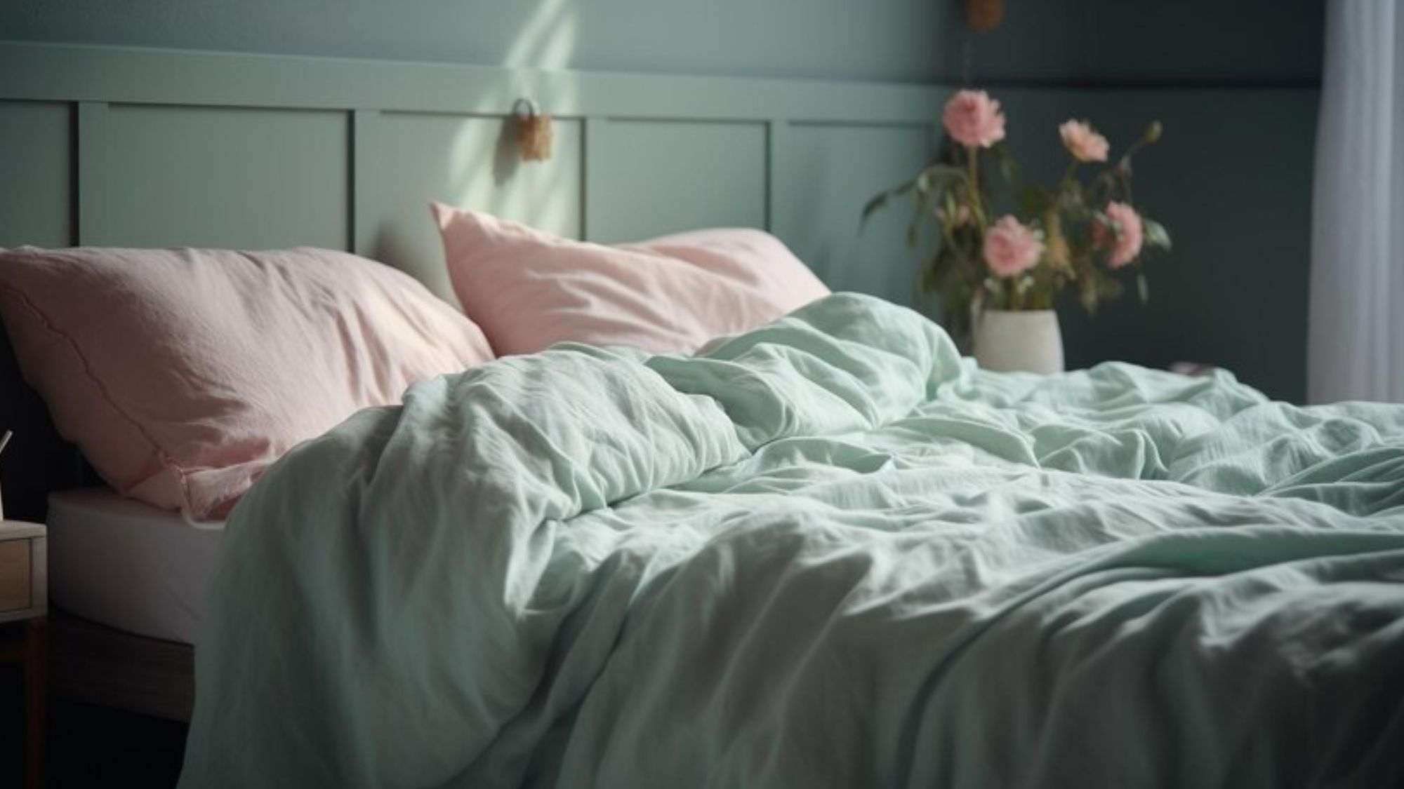 A beautiful bed showing duvets quality