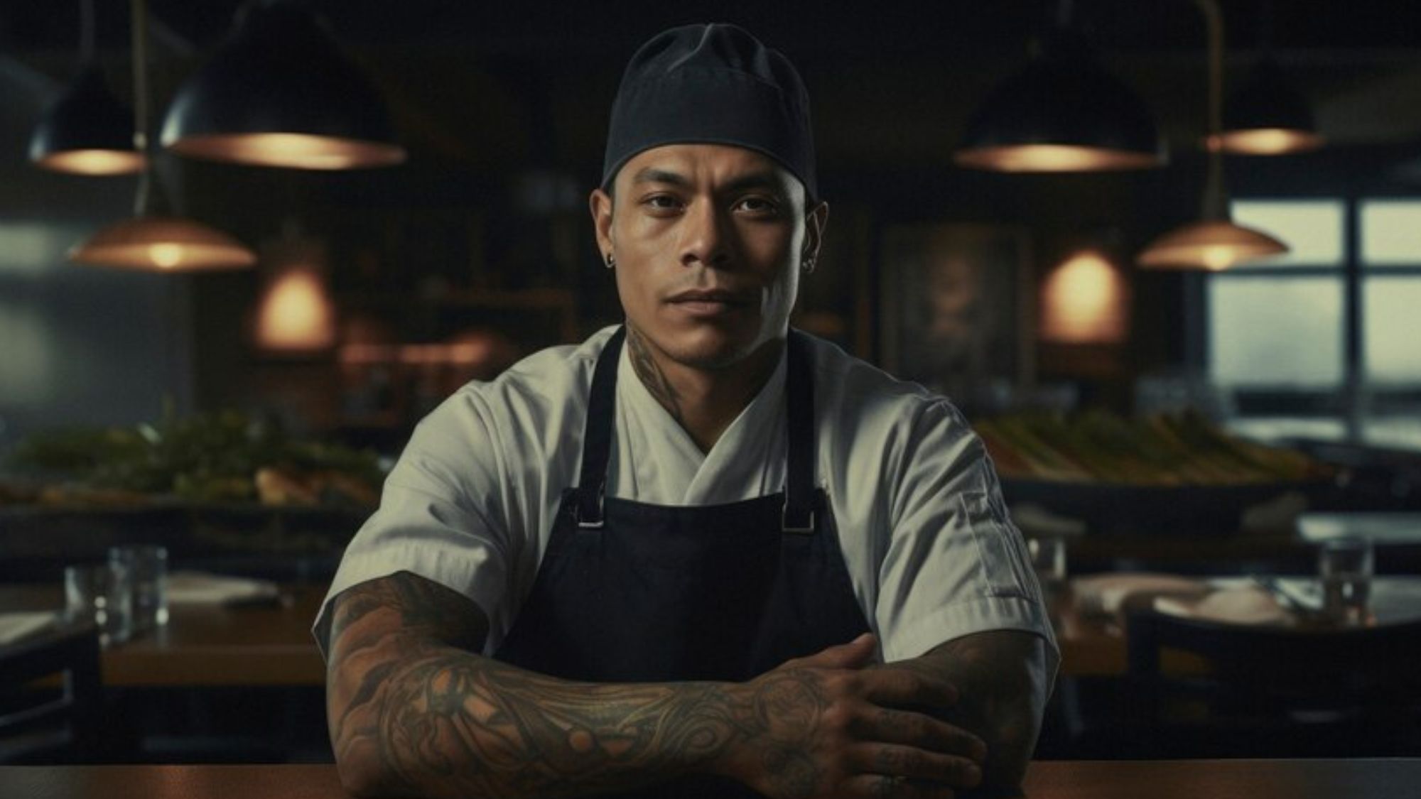 A restaurant owner enforsing how to maintain a commercial kitchen