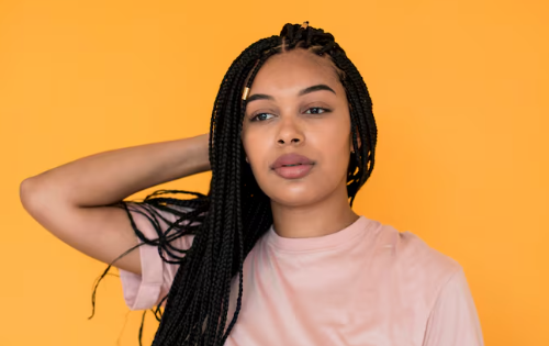 synthetic braided wig for beginners UK